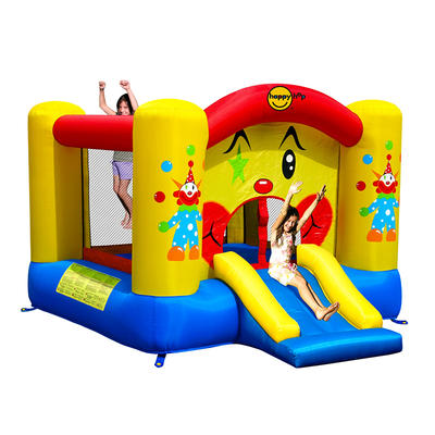 Happy hop Inflatable toys-9201 Clown Slide and Hoop Bouncer